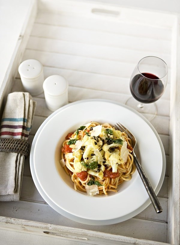 Pasta with Sicilian sauce