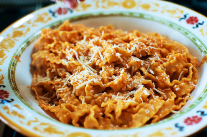 Pasta with vodka sauce