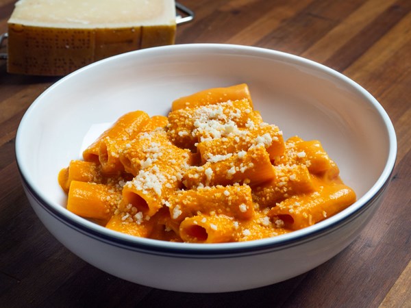 Pasta with vodka sauce