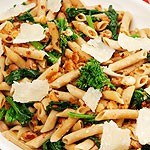 Pasta with white beans and rapini