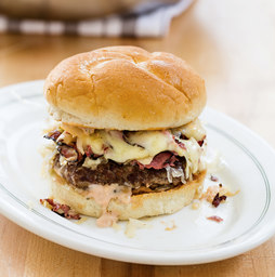 Pastrami cheeseburgers
