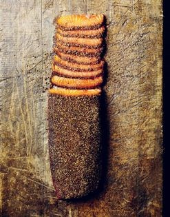 Pastrami-cured salmon