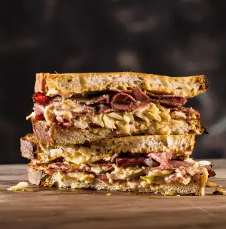 Pastrami Rachel sandwiches