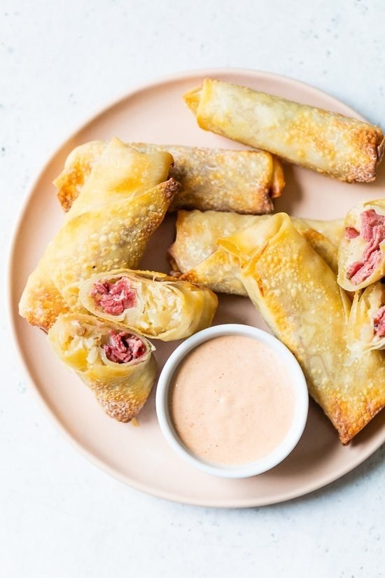 Pastrami reuben egg rolls [Russian dressing]