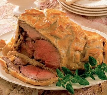 Pastry-wrapped Balkan lamb