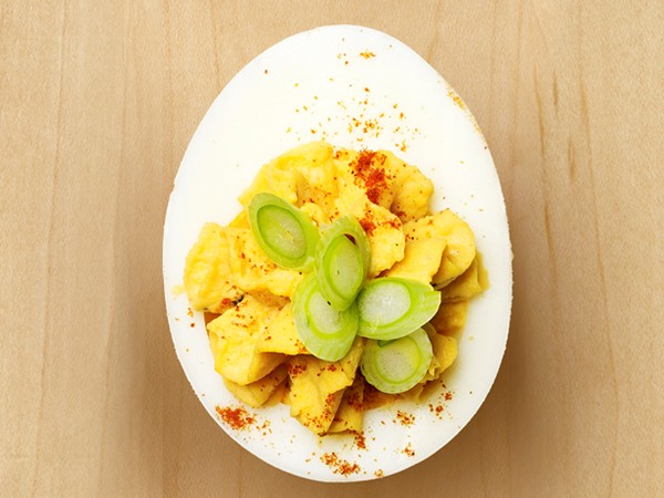 Pat and Gina Neely's barbecue deviled eggs