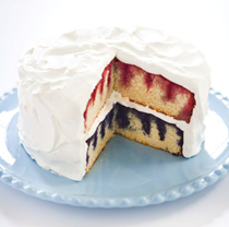 Patriotic poke cake