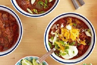 Pat's famous beef and pork chili