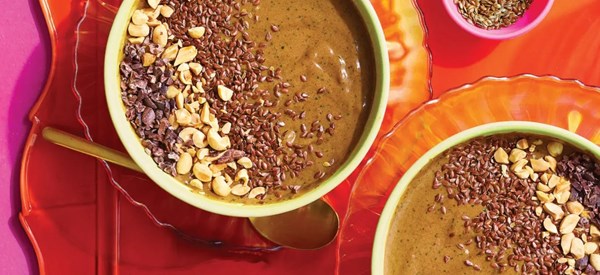 PB and chocolate smoothie bowls