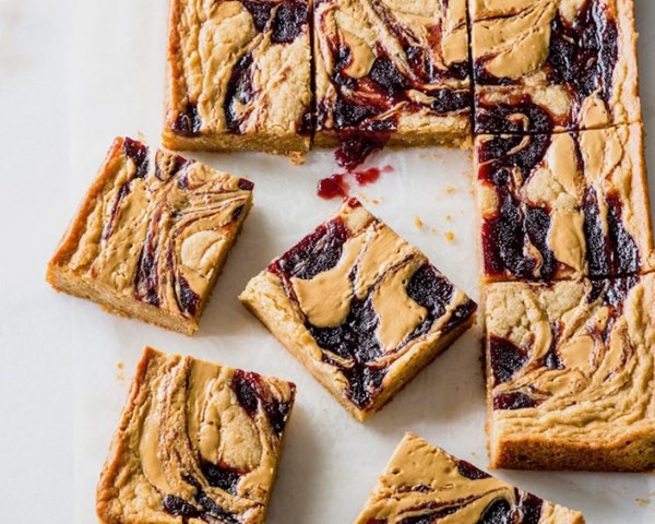 PB&J blondies