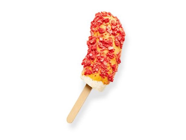 PB&J frozen banana pops