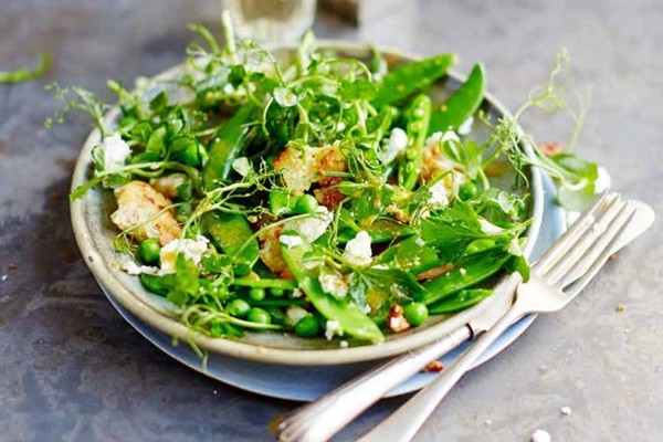 Pea & feta salad