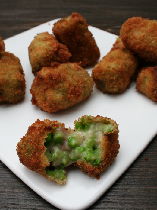 Pea & ham croquetas