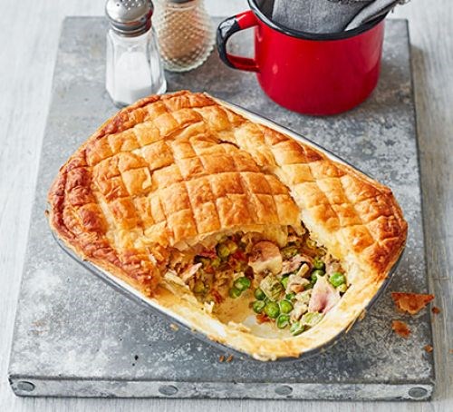 Pea & ham pot pie
