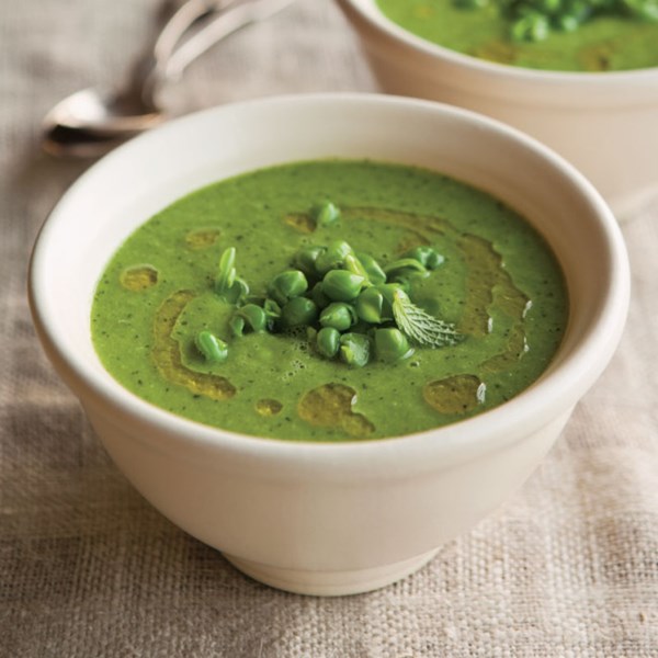 Pea & mint purée with lemon