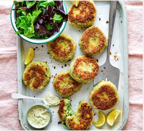 Pea and mint fishcakes