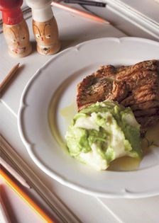 Pea and potato mash