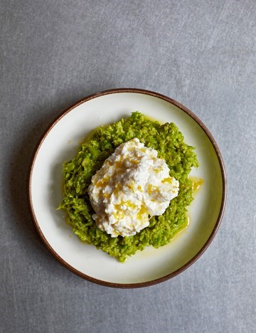 Pea and preserved lemon dip