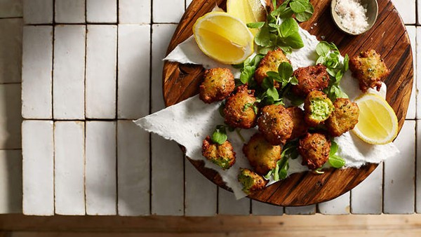 Pea and ricotta fritti 