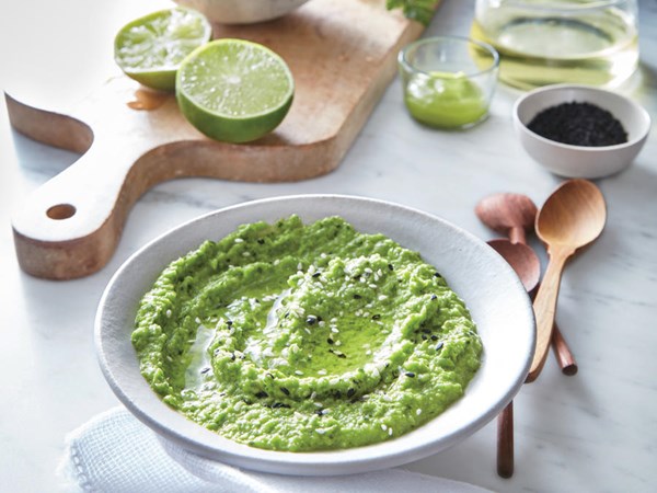 Pea and wasabi dip