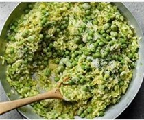 Pea, broad bean & lemon risotto