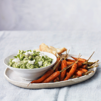 Pea, mint and crushed feta dip
