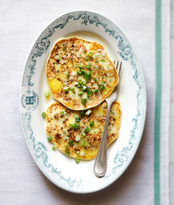 Pea pancakes
