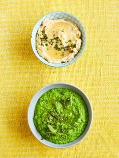 Pea, shallot and mint [dip]
