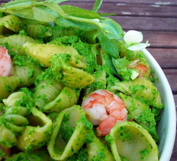 Pea shoot pesto