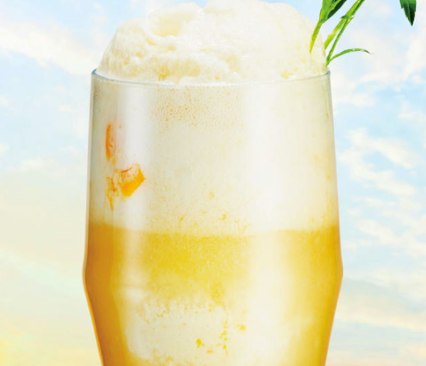 Peach & fizzy grapefruit float