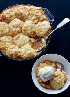 Peach & nectarine cobbler