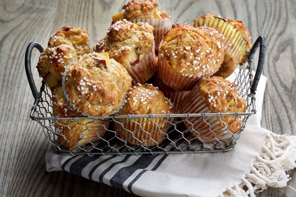 Peach and brown sugar muffins