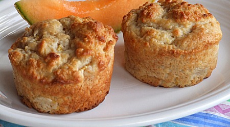 Peach and brown sugar muffins