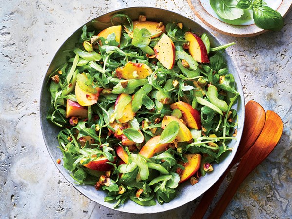 Peach and celery salad