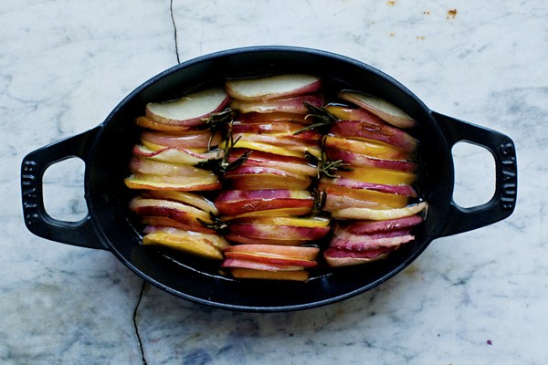 Peach and honey tian