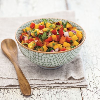 Peach and nectarine salsa