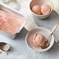 Peach and nectarine sherbet