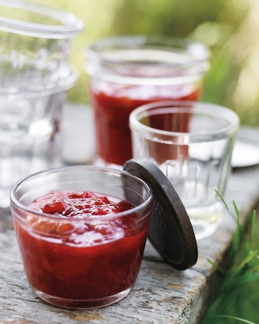 Peach-and-plum jam