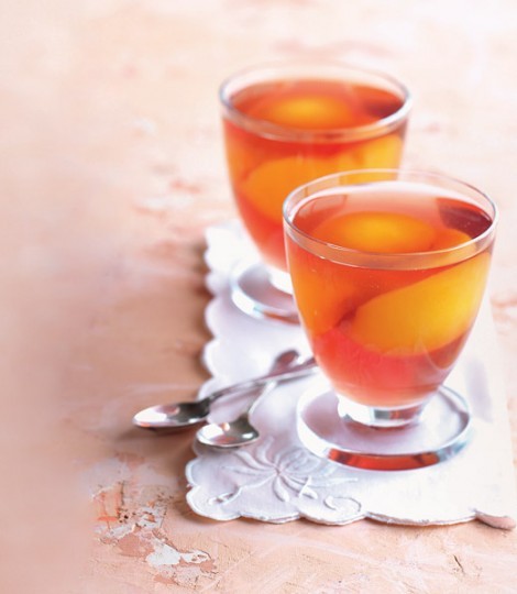 Peach and rosé jelly