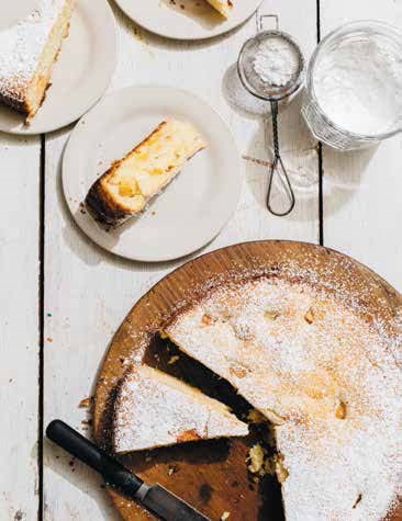 Peach buttermilk cake
