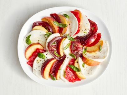 Peach Caprese salad