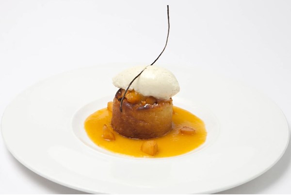 Peach clafoutis [Pierre Koffmann]