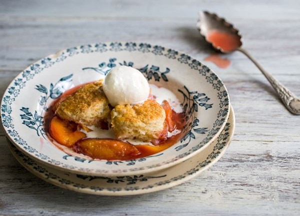 Peach cobbler