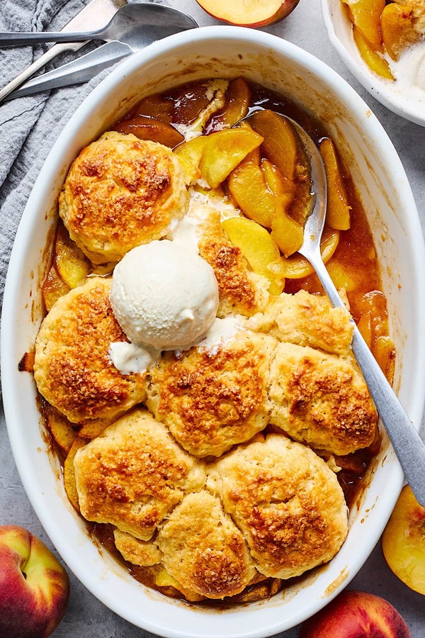 Peach cobbler