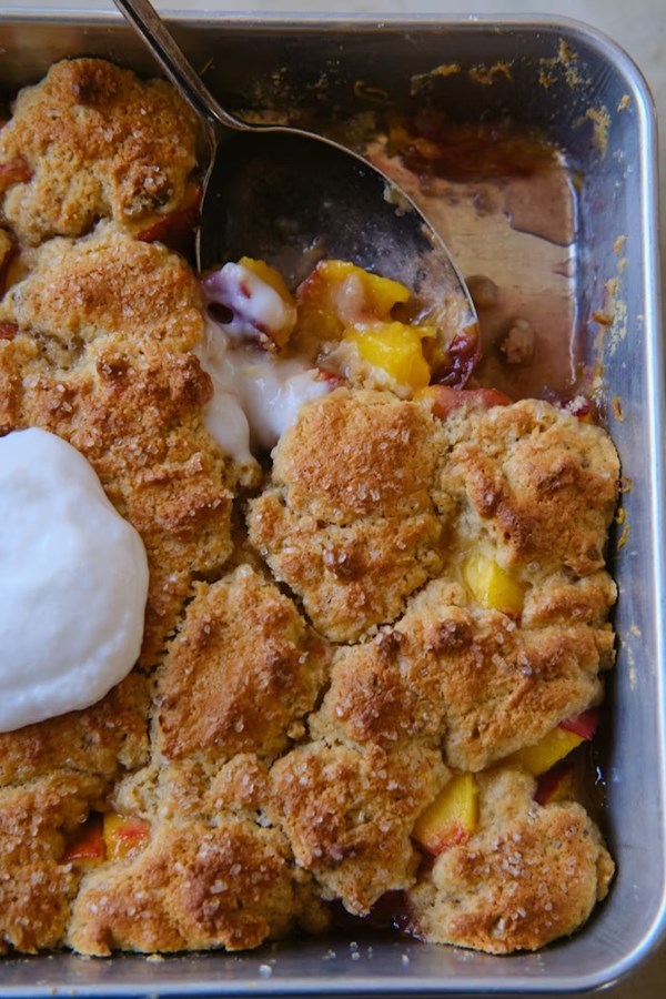 Peach cobbler
