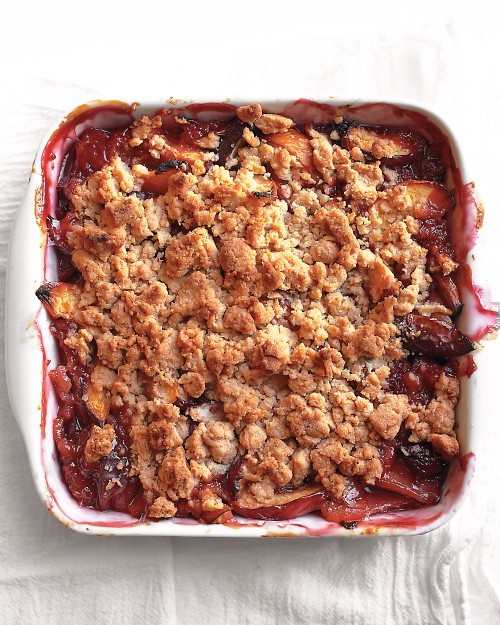 Peach crumble