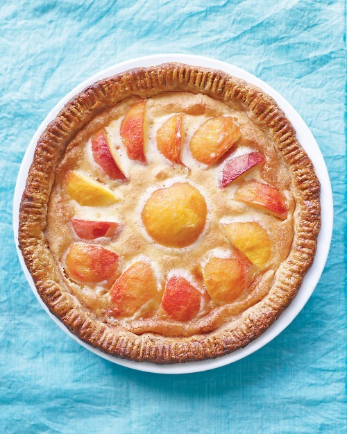 Peach-custard pie