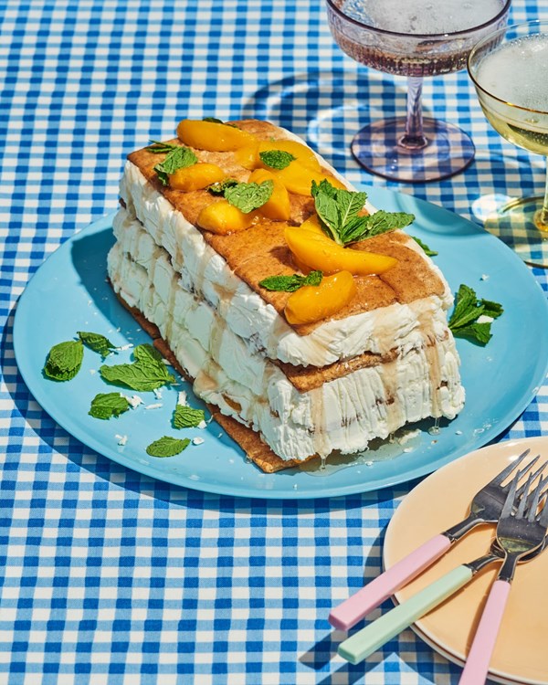 Peach delight icebox cake