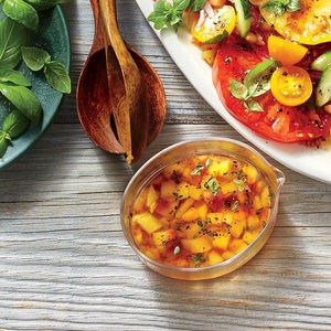 Peach dressing