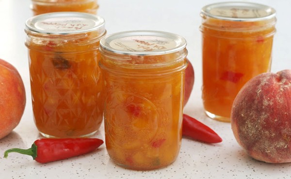 Peach fish pepper jam